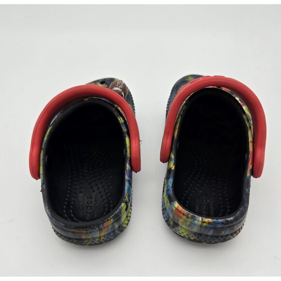 Crocs Kids Classic Clog 6C Black Tie Dye Unisex Water Shoes Slip On Casual - Picture 7 of 13